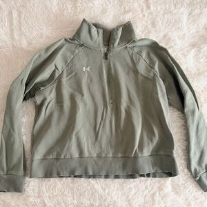 Under Armour Olive Quarter-Zip Sweatshirt - Size XL